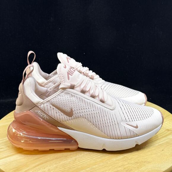 Womens Size 10 Nike Air Max 270 Pink White Trainer Sneakers HJ3222 600 - Picture 5 of 10